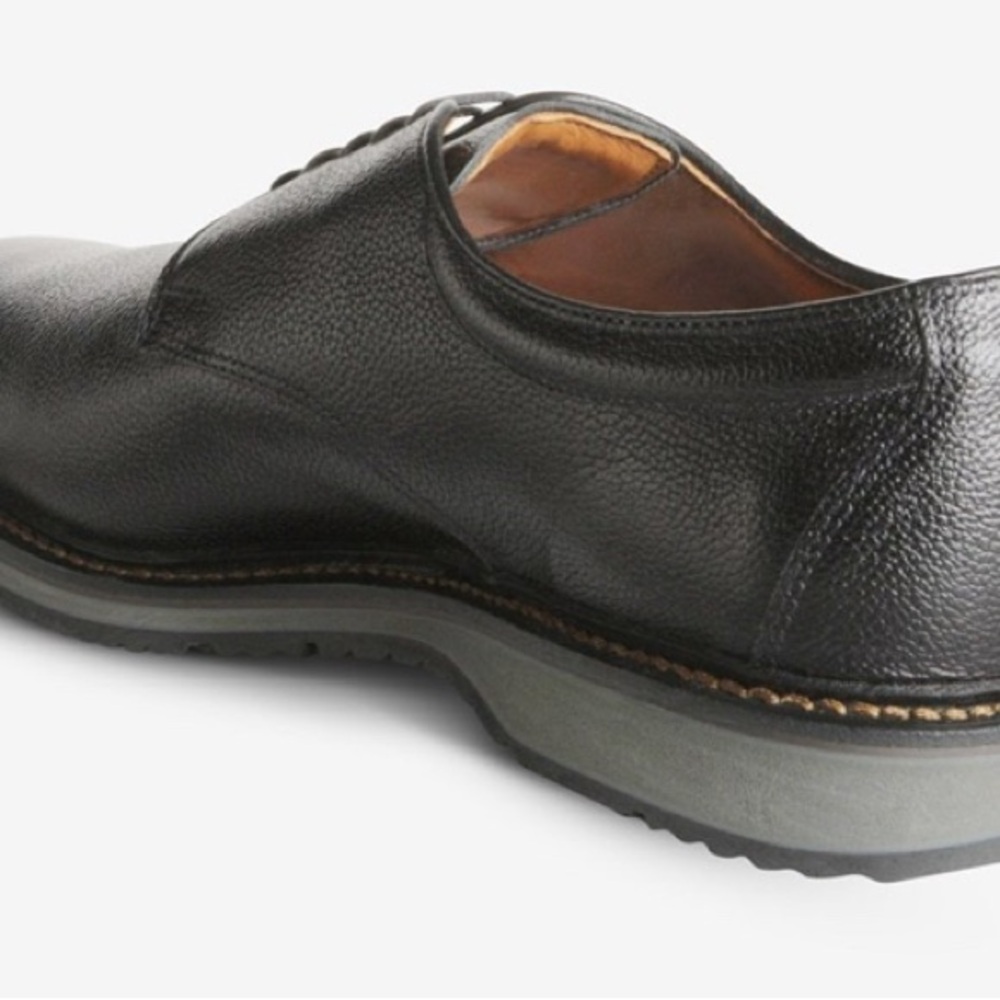 Allen Edmonds Wanderer 10 B Black Leather Men's Shoes - Picture 3 of 4